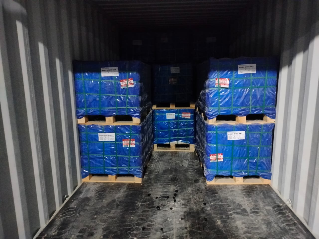 Tile pallet packing